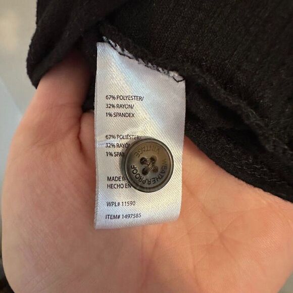 Weatherproof Vintage Button-Down Top Black Women's Large - Picture 4 of 5